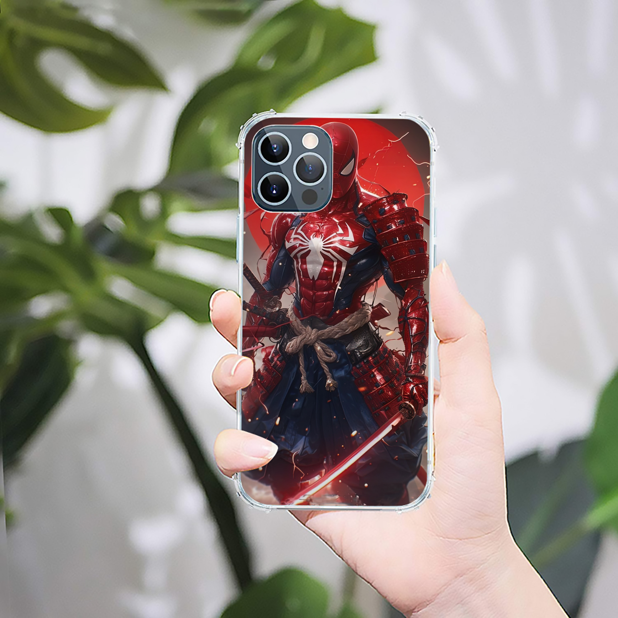 （画像用） Spider Man スパイダーマン 【iPhone 12シリーズ対応】透明スマホケース（クリアソフトケース）